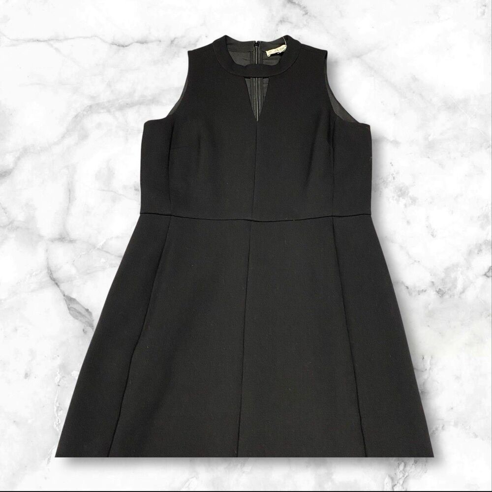 Ann Taylor Black Keyhole Sleeveless‎ A-line Dress Size 4